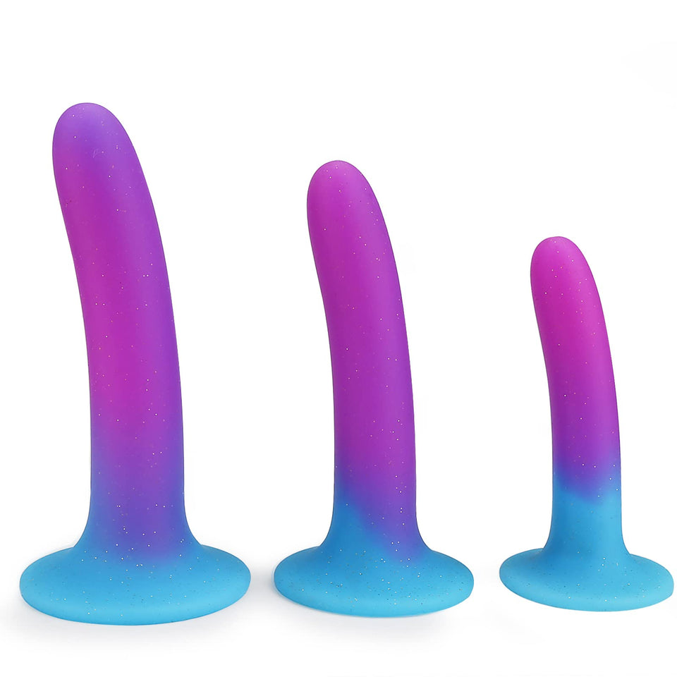 Anal Plug Trainer Kit:3PCS Silicone Butt Plugs Soft Anal Sex Toys Kit, Waterproof Anal Plugs Trainer Set for Adult Starter Begin