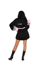 Elegant Moments Em-99070 Prizefighter 4 Pc. Costume Black/Pink / S