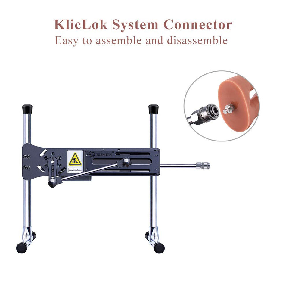 Hismith 12.4'' Huge Silicone Dildo with KlicLok System - Intact Testicles Dong for Advanced Users - 9.8'' Insert-able Length, Ma
