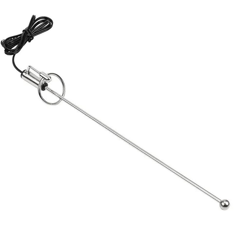 Stainless Steel Metal Urethral Plug with Penis Ring Male Exercise Masturbation Catheter Urethral Sound Sex Toy