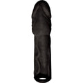 Hott Products Unlimited 57906: Skinsations Black Husky Extension W/Scrotum 6.5