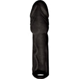 Hott Products Unlimited 57906: Skinsations Black Husky Extension W/Scrotum 6.5