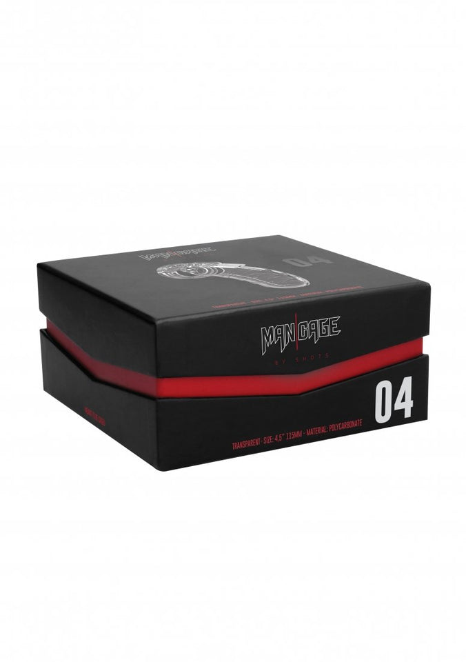 Mancage Chastity 4.5In Transparent Model 04