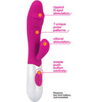 Gigaluv Twin Bliss Buzz - 7 Functions Pink