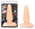 Hung Ride Butt Plug, Beige, Medium