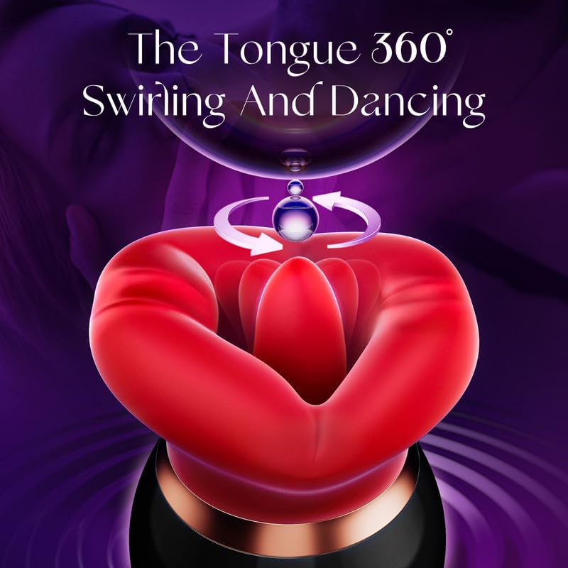Jimiyef Adult Sex Toys Women Vibrator - APP Control Sucking Vibrater with 3 Suction 10 Vibration Tongule Licking for Clit Nipple