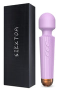 SIKXTOA Mini Vibrator, 8 Speeds 20 Patterns, G Spot Massage Wand, Clitoral Stimulator, Dildo, Sex Toys- Rechargeable Handheld Po