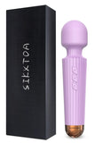 SIKXTOA Mini Vibrator, 8 Speeds 20 Patterns, G Spot Massage Wand, Clitoral Stimulator, Dildo, Sex Toys- Rechargeable Handheld Po