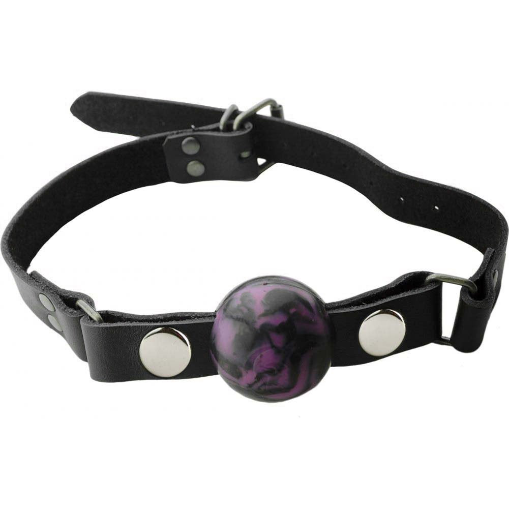 Spartacus Removable Silicone Ball Gag, Purple, 1.5 Inch