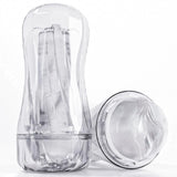 Male Masturbator Sex Toy for Men - Portable Transparent Manual Sucking Pocket Pussy Masturbation Cup with 7.5 Depth Lifelike Tex