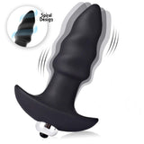 Vibrating Butt Plug - Anal Sex Toy Dildo Soft Liquid Silicone Anal Vibrator Waterproof For Men Women
