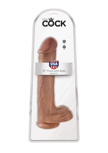 Pipedream Products King Cock With Balls 13 Inch Tan