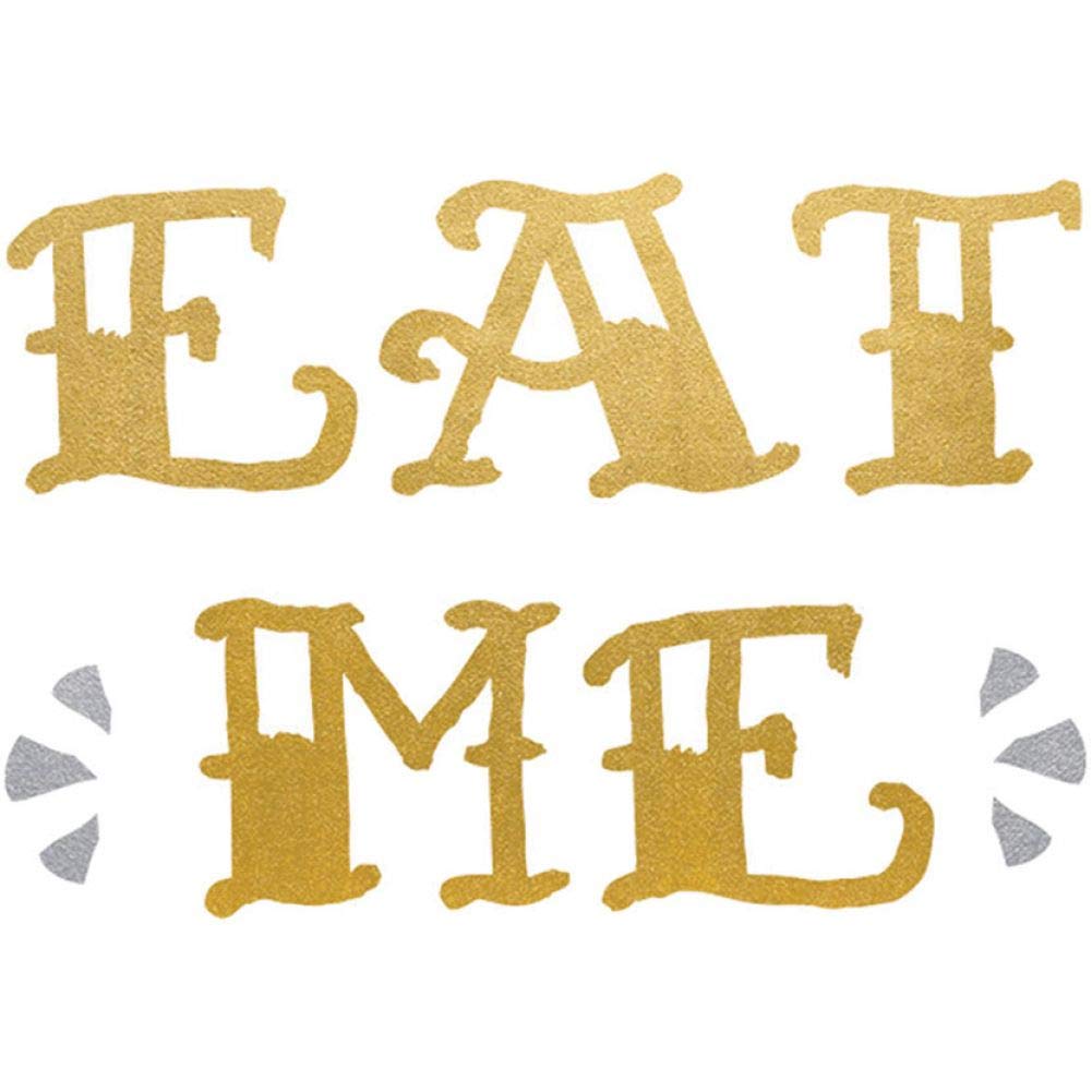 GOLD FOIL TATTOO EAT ME