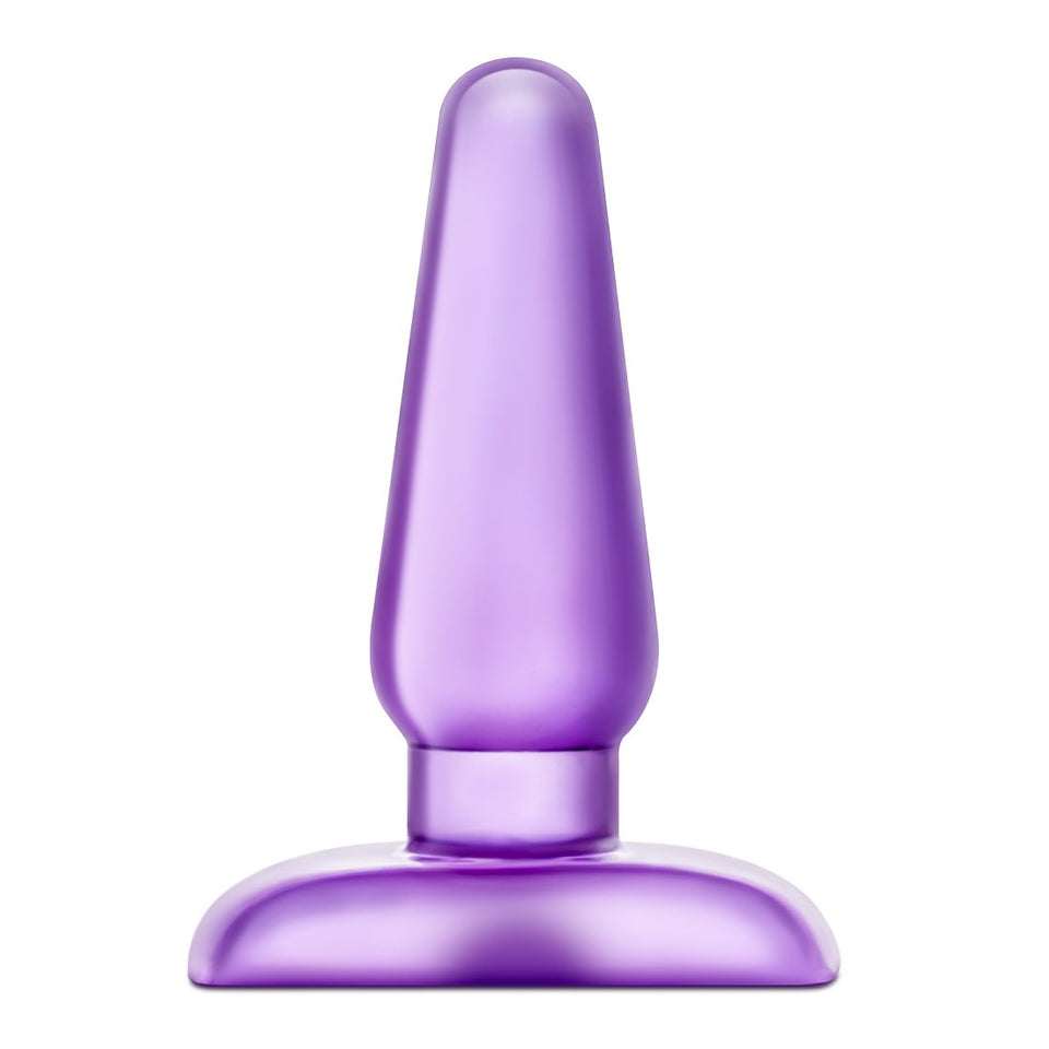 Blush Novelties Soft Beginner Medium Butt Plug - Anal Buttplug - Sex Toys For Women - Sex Toy For Men (Purple)