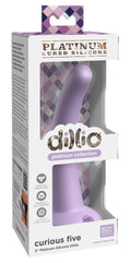 Pipedream Prorducts - Dillio Platinum Collection Curious Five 5 Platinum Cured Silicone Dildo - Purple