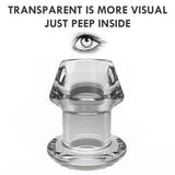 Transparent Hollow Anal Plug Enema Butt Plug Anal Peeking Vagina Anus Dilator for Adult Anal Sex Toys Universal for Gay Couples
