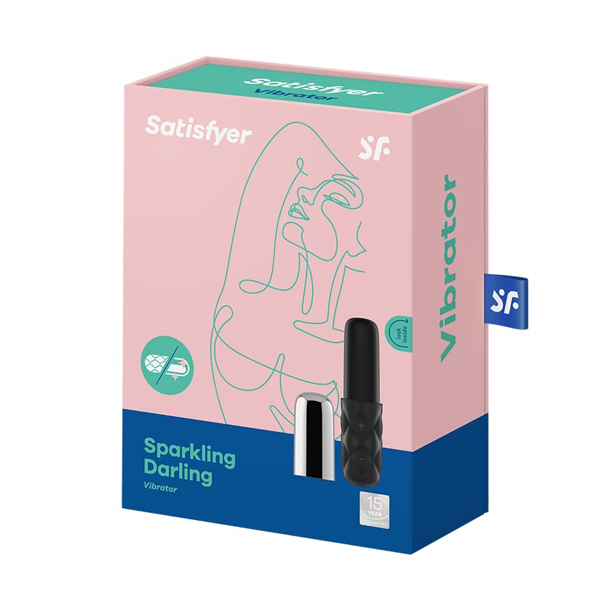 Satisfyer Lovely Honey Bullet Vibrator - Travel-Size Clitoral Stimulator, Personal Massager With Cap - Portable, Soft Silicone,