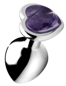 Amethyst Heart Anal Plug - Medium