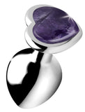 Amethyst Heart Anal Plug - Medium