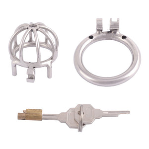 TERNENCE Metal Male Chastity Device Small 304 Steel Stainless Comfortable Cock Cage Adult Game Sex Toy D250 (1.97 inch / 50mm) S
