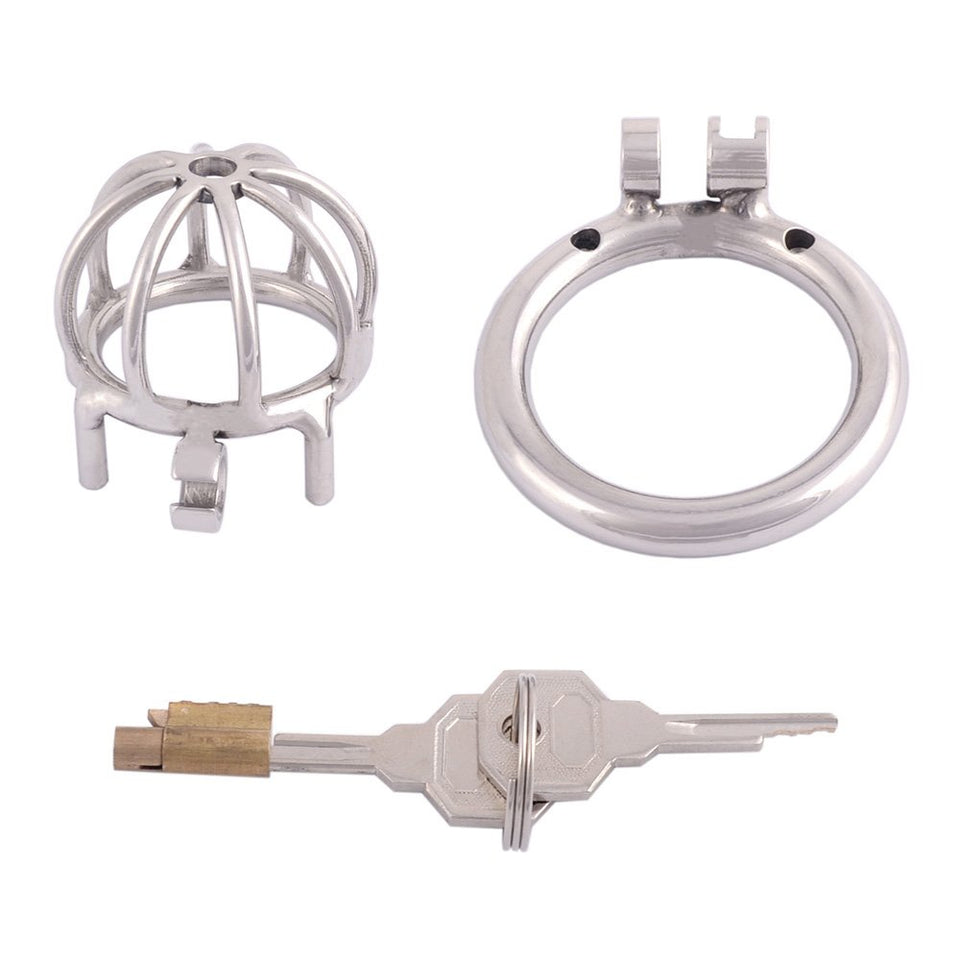 TERNENCE Metal Male Chastity Device Small 304 Steel Stainless Comfortable Cock Cage Adult Game Sex Toy D250 (1.97 inch / 50mm) S