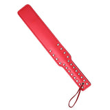 Quality Studded Spanking Paddles, 14.7inch Faux Leather Paddle for Adults Sex Play, Red