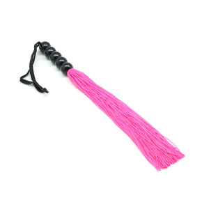 Rubber Sex Flogger Whip - SMspade Beginners Super Soft 15 Inch Flogger Whip for Sex Adult (Pink)