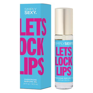 SIMPLY SEXY PHEROMONE PERFUME OIL LETS LOCK LIPS 10.2 ML