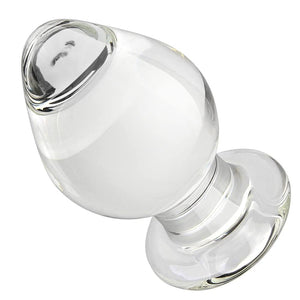 FST Large Anal Plug Crystal Mushroom Shape Butt Plug Glass Massage Bum Plug Sex Toys for Women Men Masturbation Transparent
