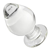 FST Large Anal Plug Crystal Mushroom Shape Butt Plug Glass Massage Bum Plug Sex Toys for Women Men Masturbation Transparent
