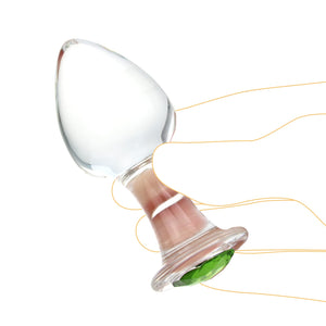 Crystal Anal Plug Bum Plugs Jewelry Anal Trainer Toys Glass Massage Butt Plug Large Medium Small Anal Stimulation Sex Toy for Un