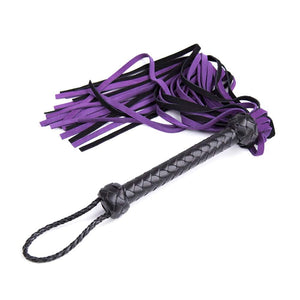 BDSM Leather Whip Sex Toy | Fetish Adult Sex Toy Purple Flogger for Couples
