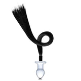 Glas 3&quot; Horse Tail Glass Butt Plug
