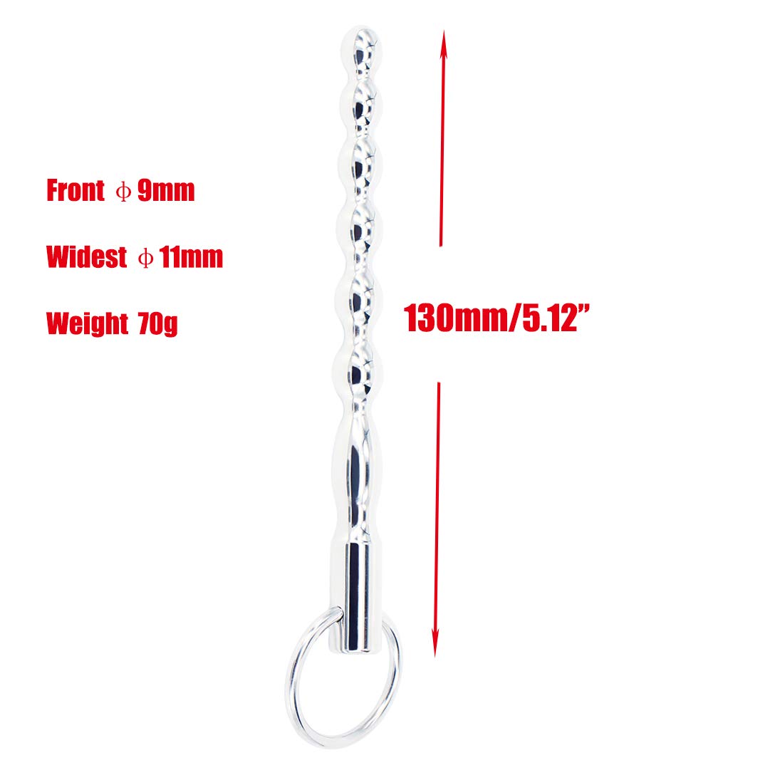 Urethral Sounds Plug for Men, Eastern Delights 5.12 Inches Stainless Sex Toy Urethral Sounding Rod, Large
