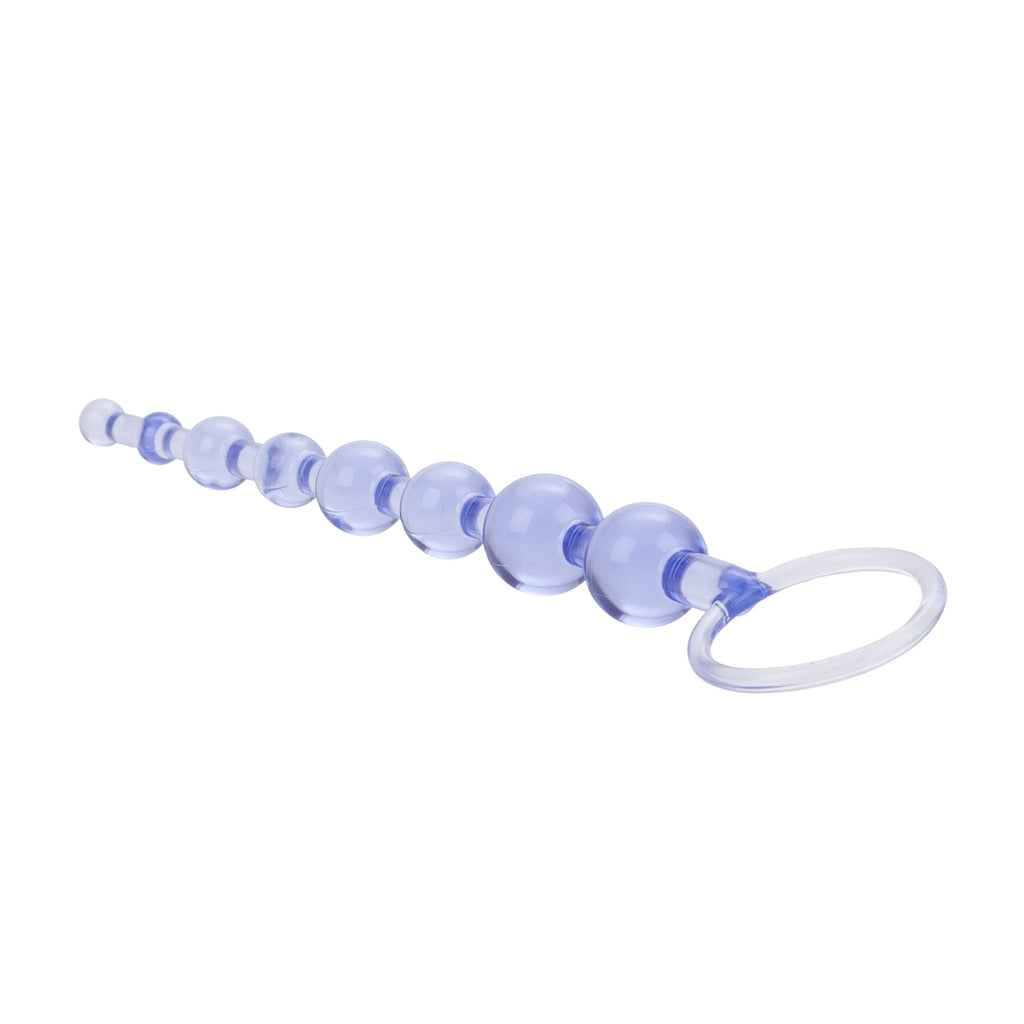 Calexotics First Time Love Beads, Butt Plug With Retrieval Ring And Graduated Anal Beads - Purple Se-0004-32-2