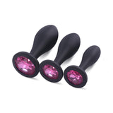 Anal Plug Adult Sex Toy,3pcs Jeweled Anal Toys Anal Training Kit Adult Sex Toys Games Butt Plug,Personal Anal Plug Sex Toy for A