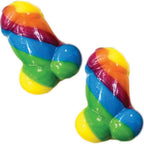 Hott Products Rainbow Pecker Bites Fruit Flavored Sugar Candies, 16 Pieces, 4.5 Ounces