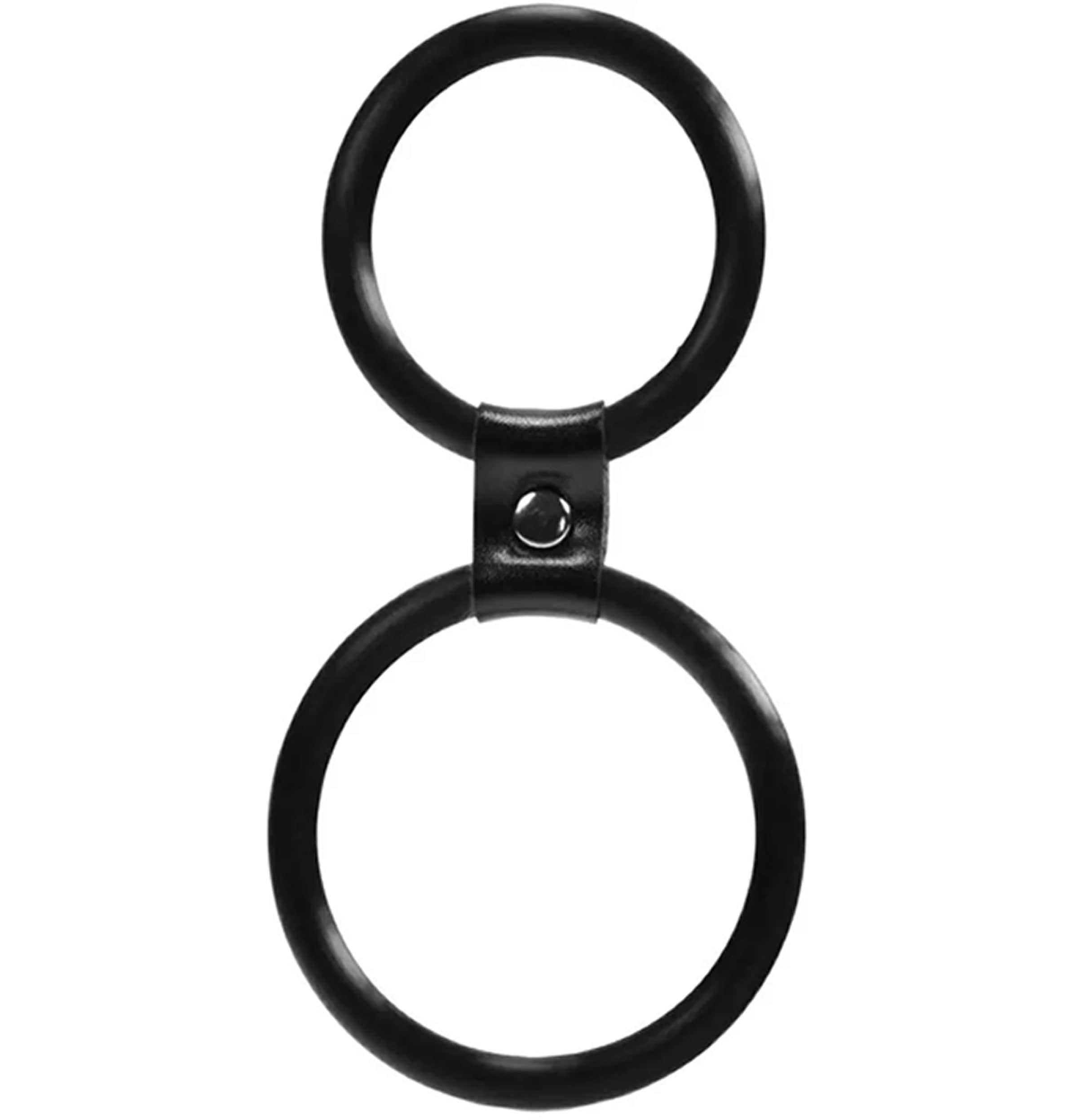 Me You Us Dual Ring Double Cring Set Blk