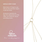 Bijoux Indiscrets BODY CHAIN 8 - Crossover Belly Waist Chain for Women - Shinning Crystal & Durable - Classic body chains for wo