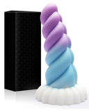 Realistic Monster Silicone Dildo - 6.8'' Shaped Liquid Dildo with Strong Suction Cup, Small Anal Plug Toy for Women, Anal Plug P