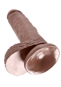 King Cock - 7In Cock W/ Balls Brown
