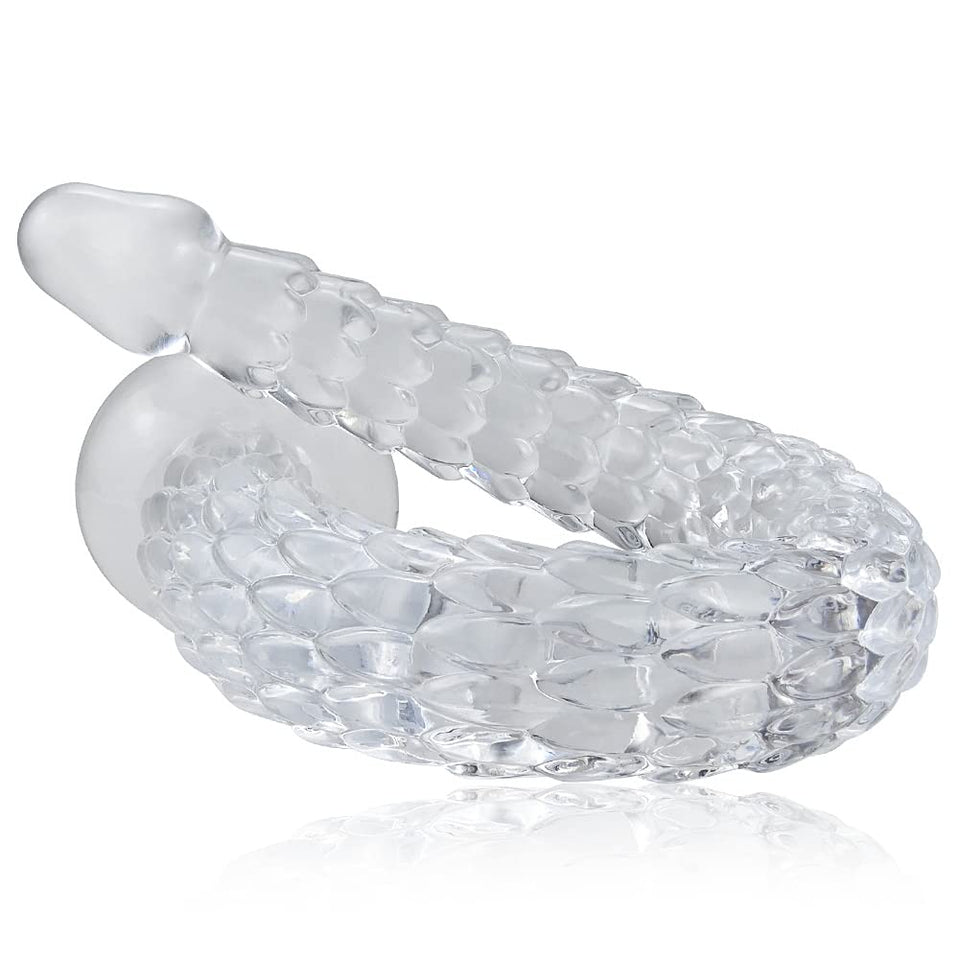 FST Adult Sex Toy Anus Sex Dilator Butt Plug Transparent TPE Ultra Long Anal Plug Vaginal G-spot Massager for Men Women Couple A