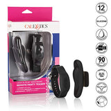 Calexotics Lock N Play Wristband Remote Panty Teaser- Waterproof Silicone Sex Toys For Couples - 12 Vibe Function Adult Remote Vibe Massager - Black, 1Count