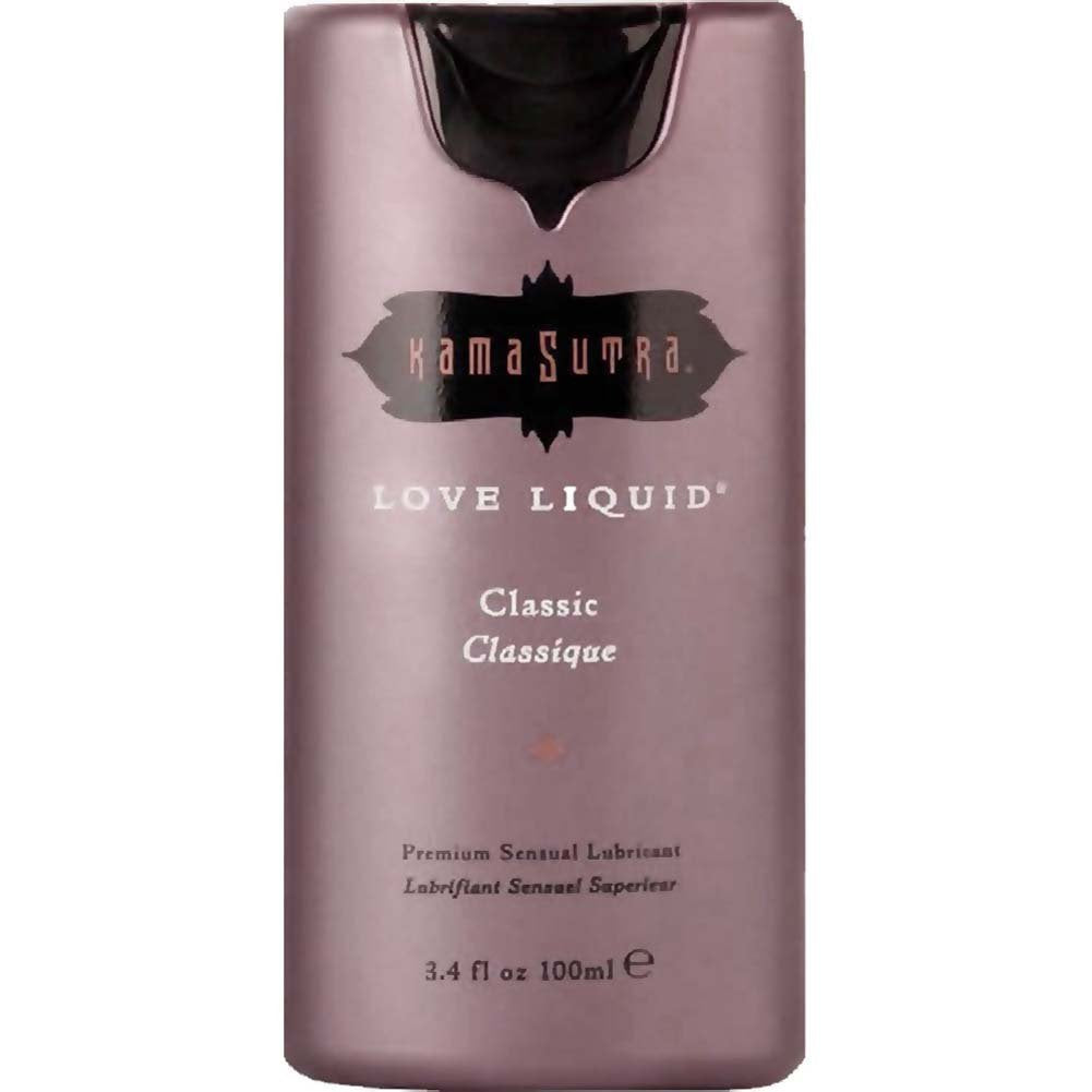 Kama Sutra Premium Sensual Lubricant, Classic Love Liquid, Unscented, Water-Based, Men, Women, Couples, Latex-Condom-Safe, Non-s