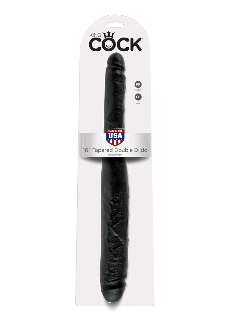 Pipedream King Cock Tapered Double, Brown, 16 Inch