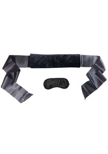 (D) Sex & Mischief Satin & Fur Strap