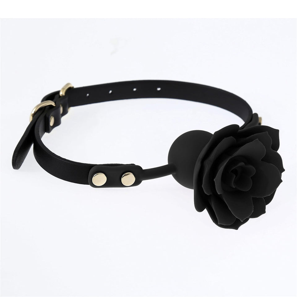 Sex Toy Mouth Breathable Roses Ball Gag Bondage Gags & Muzzles Penis Gag BDSM Sex Toys for Woman, Fetish Adult Games Sex Slave F