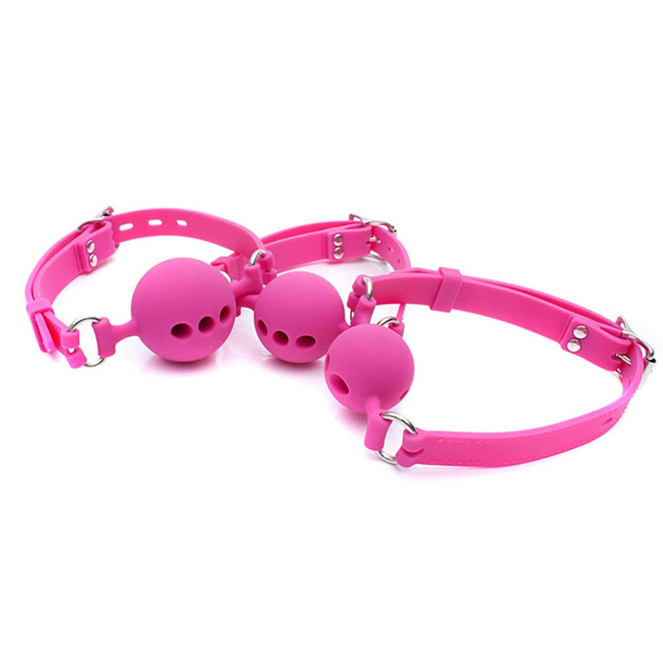 Mouth Ball Breathable Gag - Davidsource Ball Gag Breathable Silicone Ball with Holes Open Mouth Gag Sex Toy for Fetish Lover