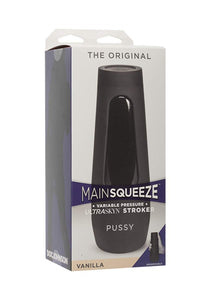 Doc Johnson Main Squeeze - The Original Pussy - Squeeze Plate For Precise Pressure - Twist End Cap To Control Suction - Discreet