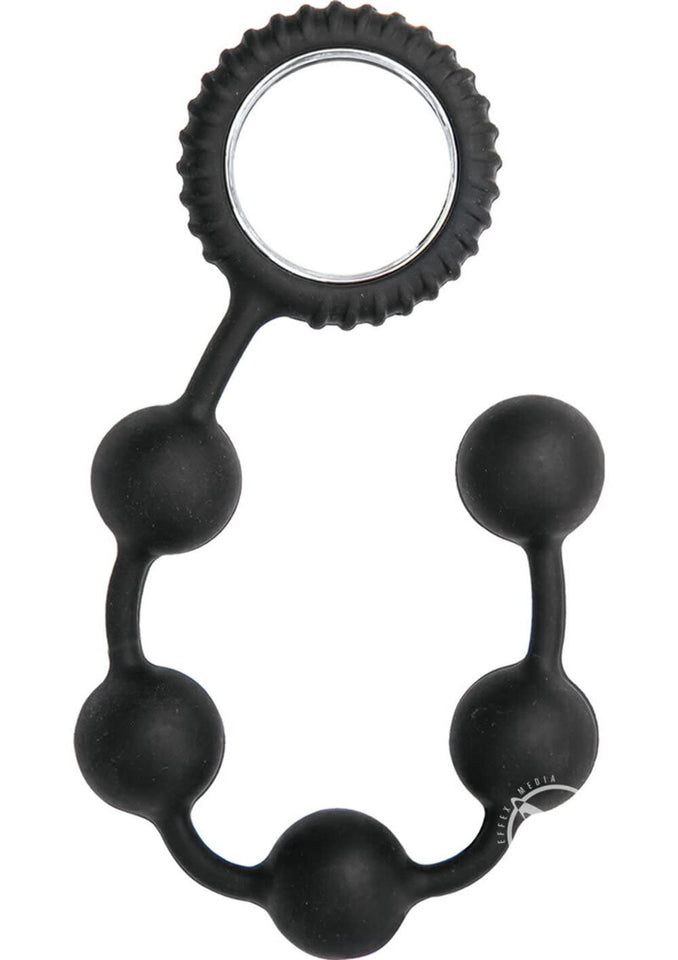 Nasstoys Sinful Anal Beads, Black, 4.25 Ounce